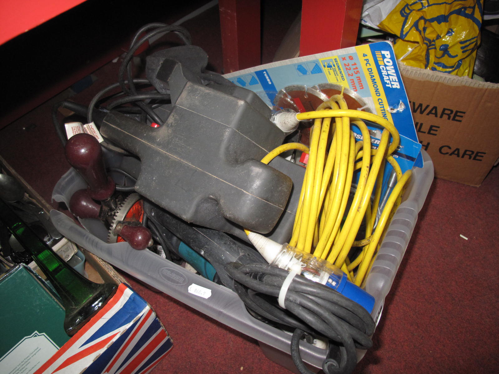 Makita Jigsaw, Makita angle grinder, belt sander and other tools, cutting discs etc. (Untested