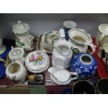 Masons Ironstone teapot, sugar bowl, Masons Ironstone jug etc:- One Tray