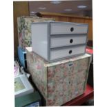 Greetings Cards, purses, soaps etc:- One Box, plus five storage boxes.