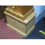 A Small Pine Blanket Box.