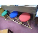 Three Wave Seat Company Office Stools.