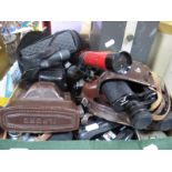 Optical Interest - Baypa Model 750, Regent 8 x 30 and Goldline 9-25 x 25 binoculars, Heliva,