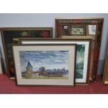 Shaw, Village Rooftops, Watercolour, 35.5 x 55cm, signed and dated '42 lower right; David Wilson '