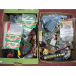 Contents of a "OO" Gauge Railway Modellers Workshop, including rolling stock, lineside buildings,