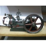 A Stuart No. 9 Horizontal Steam Engine, with fitted governor, built and finished to a good standard,