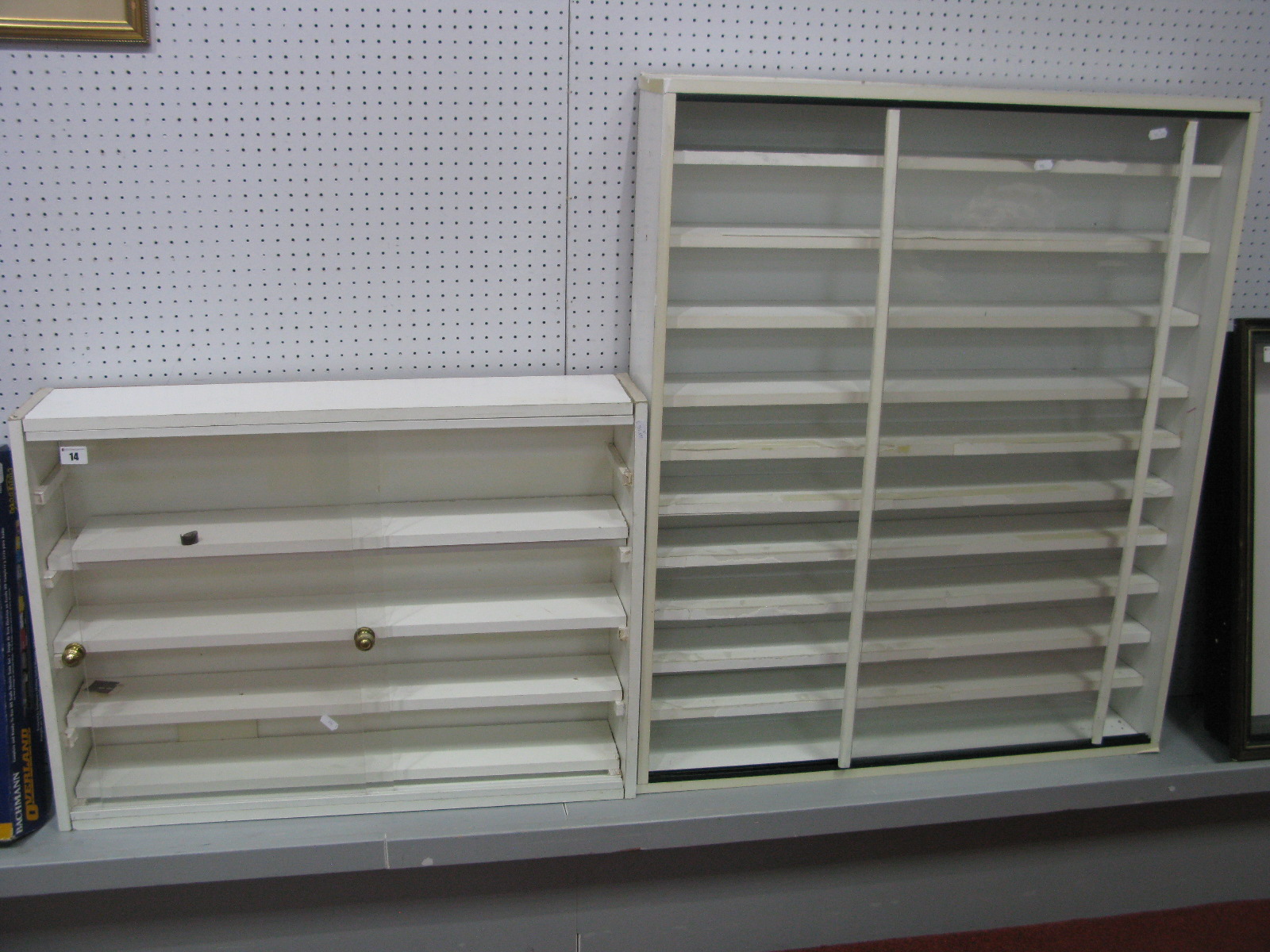 Two Cabinets Suitable for Displaying Diecast Model Vehicles, the largest being 80cm wide x 90cm