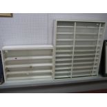 Two Cabinets Suitable for Displaying Diecast Model Vehicles, the largest being 80cm wide x 90cm