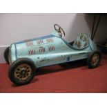 A Contempory Pedal Car In the Form of The Iconic Talbot Lago T26C Single Seat Racing Car, although