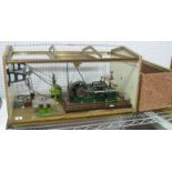 An Engineered and Toy Shop Model of a Steam Driven Workshop, comprising of engineered twin