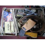 Leather Tannery Accessories, leather belts, brass beer taps etc:- One Box