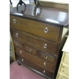 A Stag Chest of Four Long and Three Short Drawers, 82cm wide.