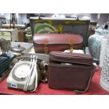 A Picnic Hamper, Anvil telephone, Agfa camera, lawn green bowls.