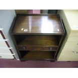 A Mahogany Bedside Cabinet, with low gallery and single drawer, 51cm wide.