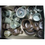 Studio Pottery, coffee mugs, bowl, etc:- One Box