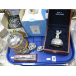 Royal Selangor Musical Teddy Bear Figure, polar bear and other musical boxes etc:- One Tray