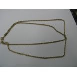 A 9ct Gold Rope Twist Chain, of uniform design, together with another chain. (2)