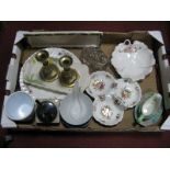 Shelly Melody Sauce Boat, Sunderland jam pot, Hammersley hors d'oeurve, etc:- One Box