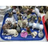 Maruri, Goebel, Beswick, Szeiler and Other Pottery Birds, Animals, (some damages):- One Tray