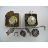 A Chester Hallmarked Silver Cased Openface Pocketwatch; together with a Hunter cased pocketwatch,