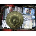 A Quantity of Video Tapes, C.D.'s, Sheffield interest noted, brass mortar and pestle.