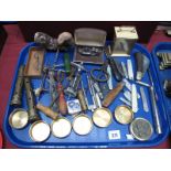 Knives, penknives, corkscrews, watch, etc:- One Tray