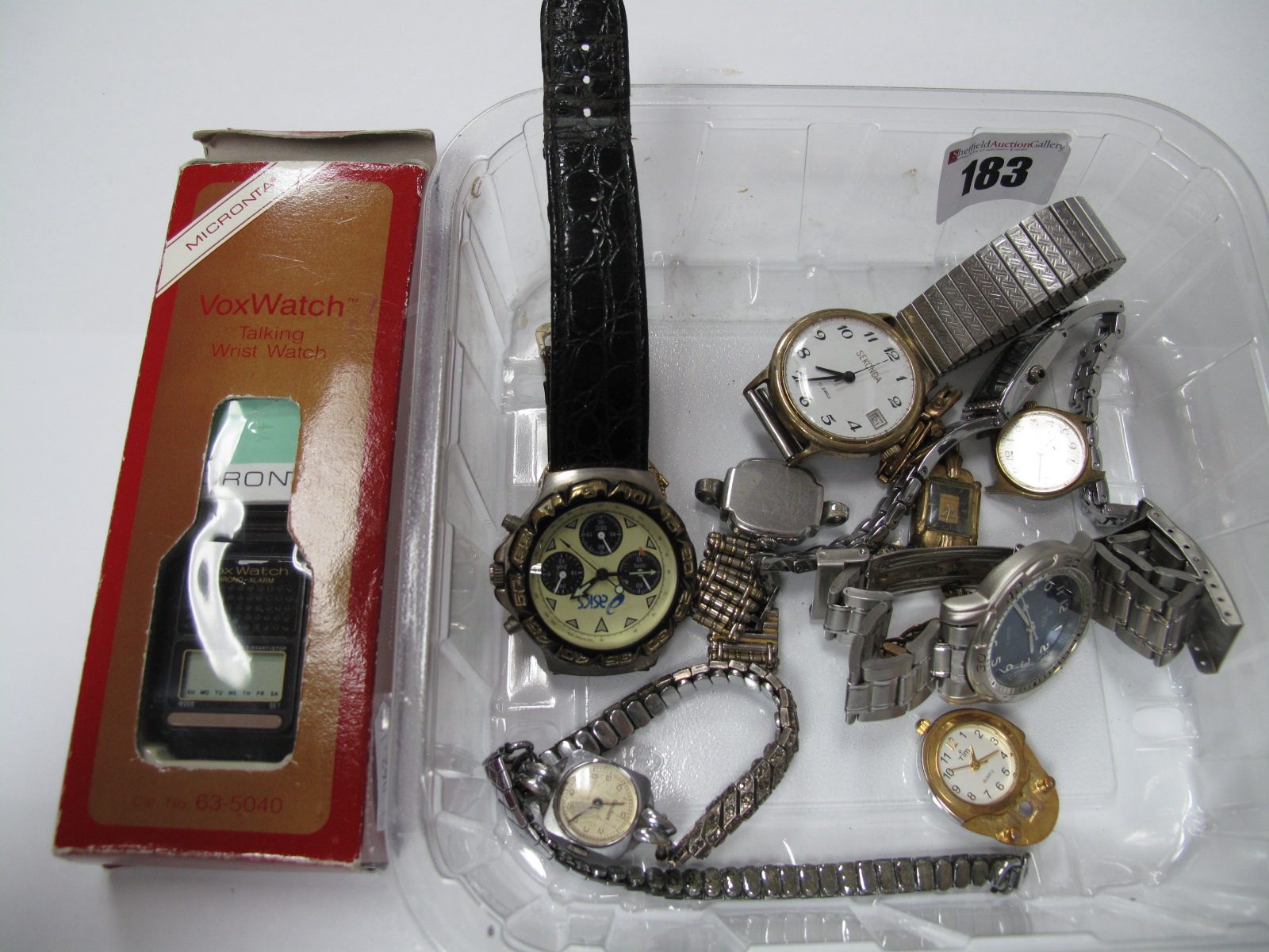 Vox Watch Retro Digital Wristwatch, in original box; together with assorted ladies and gent's