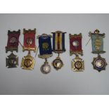 A Collection of Assorted Hallmarked Silver Gilt and Other RAOB Medallions, including "Bro William