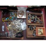 A Mixed Lot of Assorted Costume Jewellery, including vintage Capri, assorted clip earrings, bead