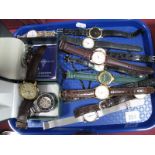 A Collection of Assorted Modern Wristwatches:- One Tray