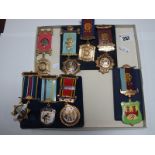 Bro. Stuart C. Dawson RAOB Medallions, (including hallmarked silver gilt) "Bell of the Wolds Lodge