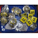 AA Car Badges, including early eagle mounted examples (20):- One Tray