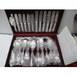 A Modern Roberts & Belk Plated Versailles Pattern Canteen of Cutlery, six setting in canteen case.