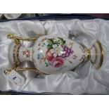 A Spode 200th Anniversary Chatsworth Vase, limited edition 8/200 24cm high. (boxed).