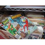 Comics - Conan, Terminator, Scary Tales, Nightmare, Daredevil, Titans, Man Thing, etc:- Two Boxes