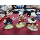 A Beswick Walt Disney Series Model, 'Mickey Mouse' No. 1278 gold printed back stamp (head broken and