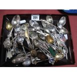 A Collection of Over Forty Souvenir, Royal Commemorative and Other Teaspoons, including enamelled,