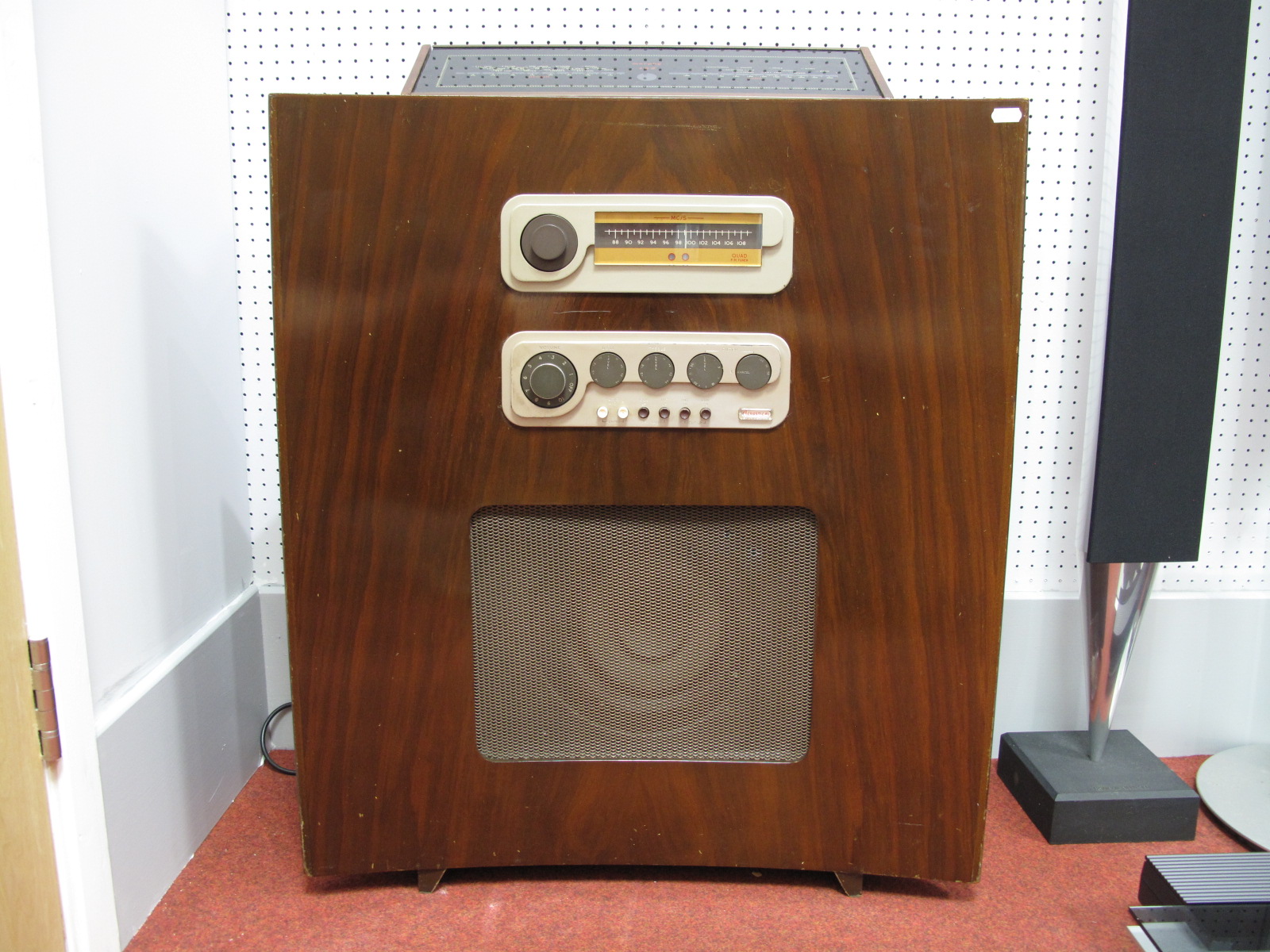 A Quad II Valve Amplifer (Serial No 18658), together with a Quad Type QC 11 Acoustical Control Uni