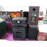 A Mission MM7 Port Music Stacking System, comprising integrated amplifier, tuner, CD player