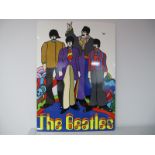 A Beatles, 'Yellow Submarine' metal l wall plaque 70 x 50cm.