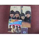 Beatles For Sale LP, yellow Parlophone stereo PCS 3062 YEX 142-1/143-1 matrix endings; Hey Jude 7"