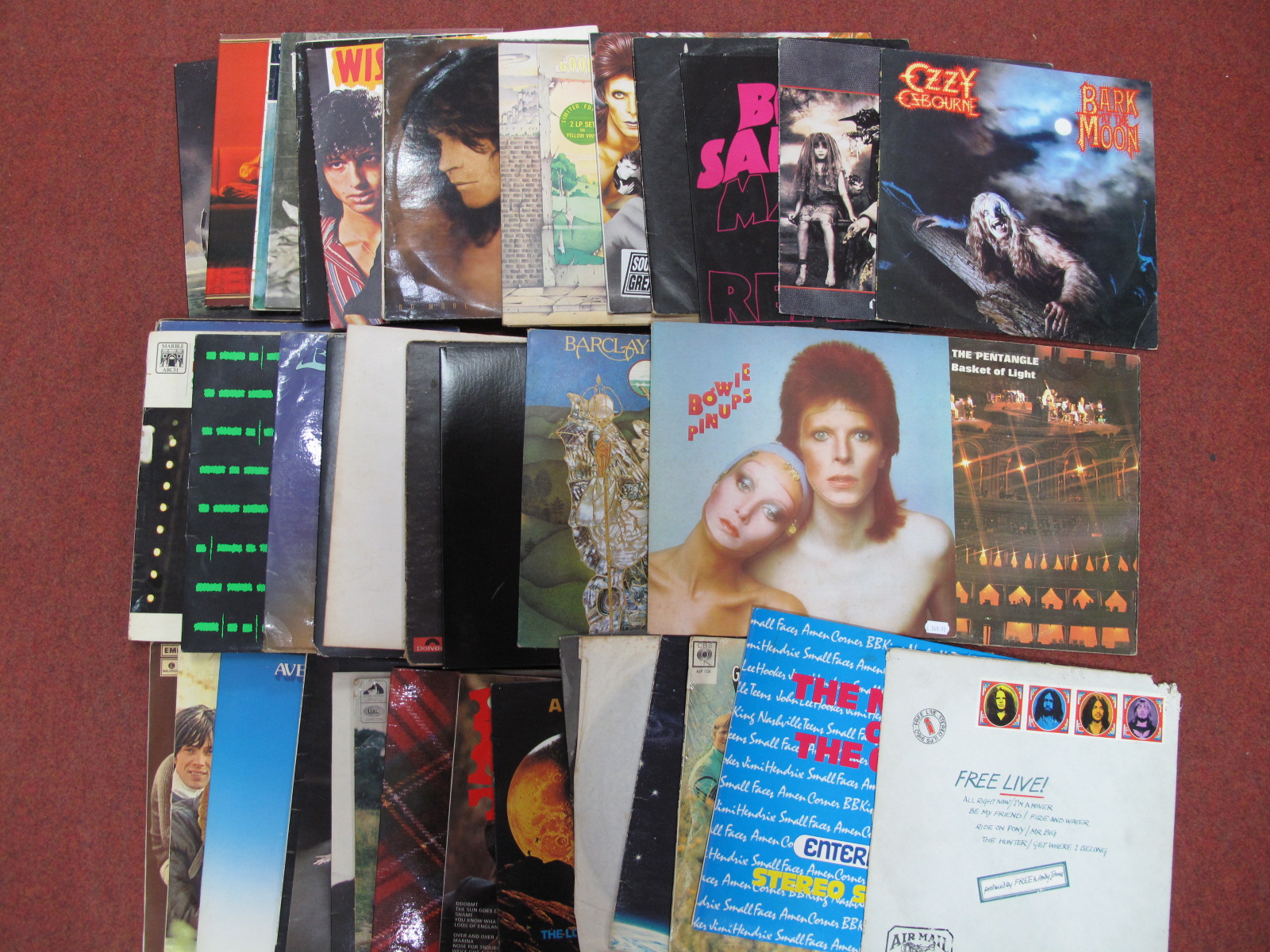 A Collection of LP's, to include David Bowie, Queen, Elton John (coloured vinyl), The Who, Budgie,