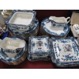 Burleigh 'Orient' Dinner Ware of thirty nine pieces.