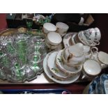 Royal Imperial Yellow Rose Teaware, Duchess Indian Tree teaware, sundae and dessert dishes, etc:-