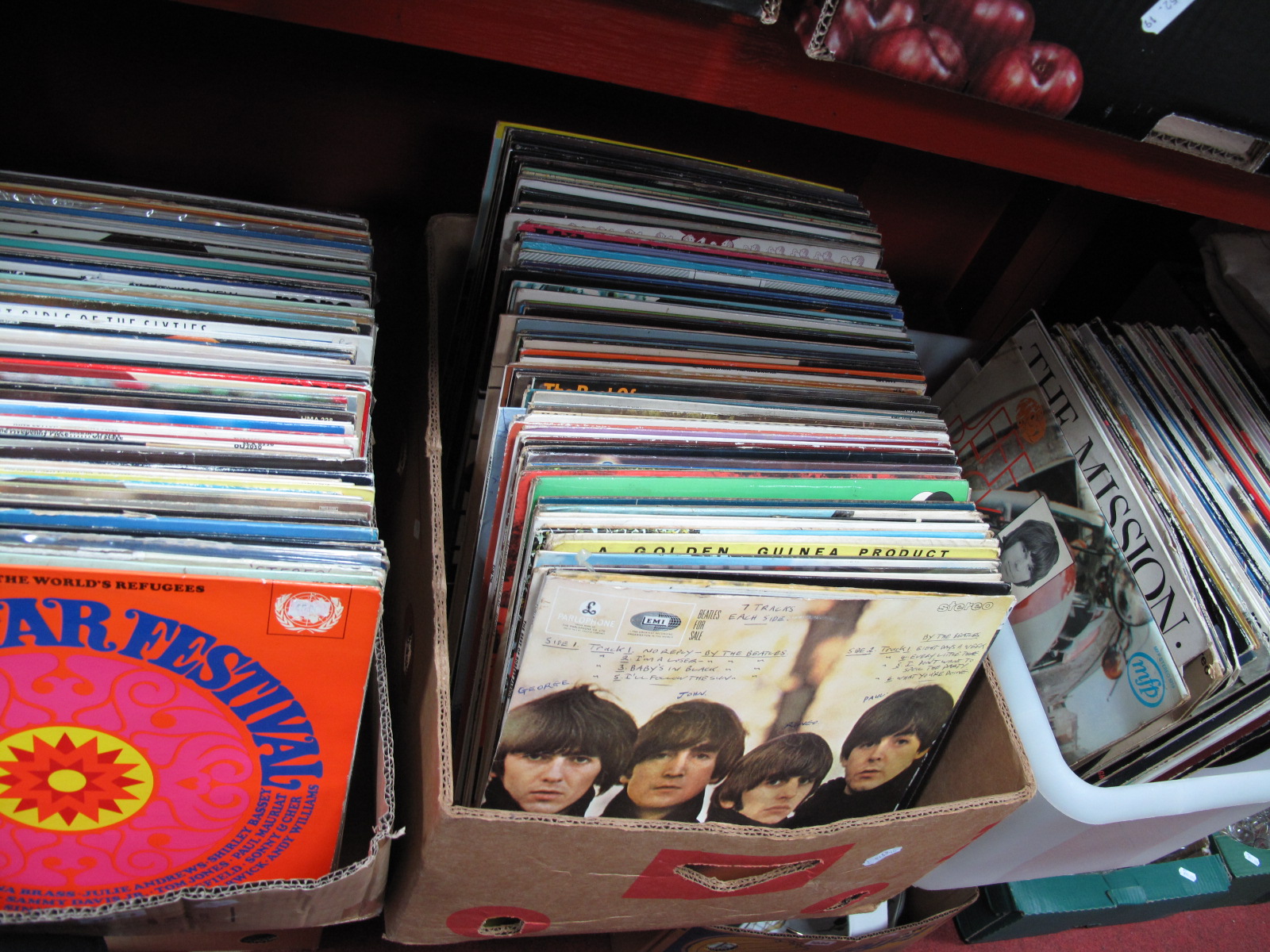 A Quantity of L.P's, (mostly 1960's and later) to include Beatles, Jeff Beck, The Mission, Four