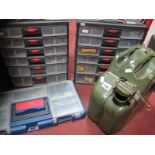 Screws in Tool Cases, ten litre fuel can.