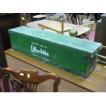 A Mid XX Century Jaques Croquet Set (made for Lillywhites), in a painted pine box.