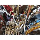 A Mixed Lot of Assorted Costume Bead Necklaces:- One Box