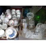Mason's, Imperial, Ransat and Other China, glassware, etc:- Two Boxes