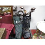 Golf Clubs, to include Wilson Deep Red and Galloway drivers, in two carry bags.