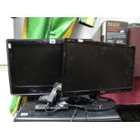 A Toshiba and L.G 19inch Television's and Remote's, - (untested sold for parts only).